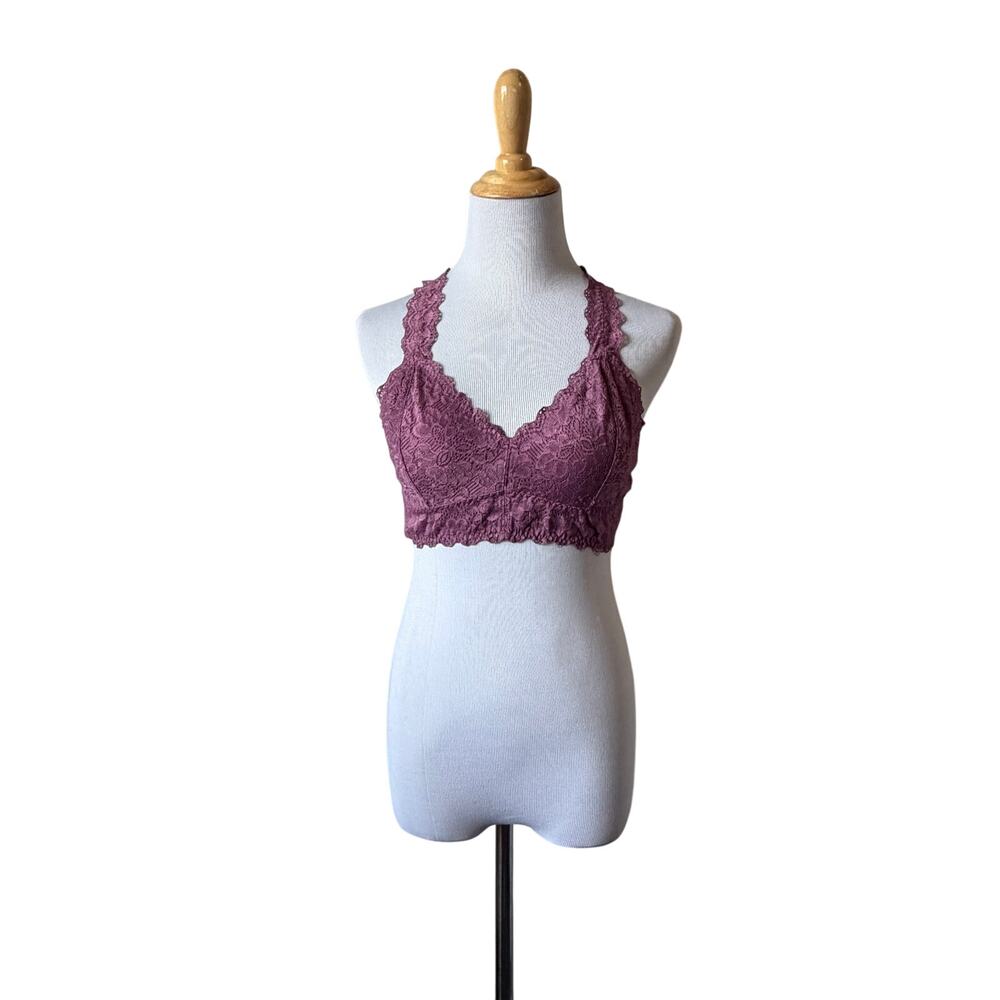 Felina Purple Lace Bralette- large